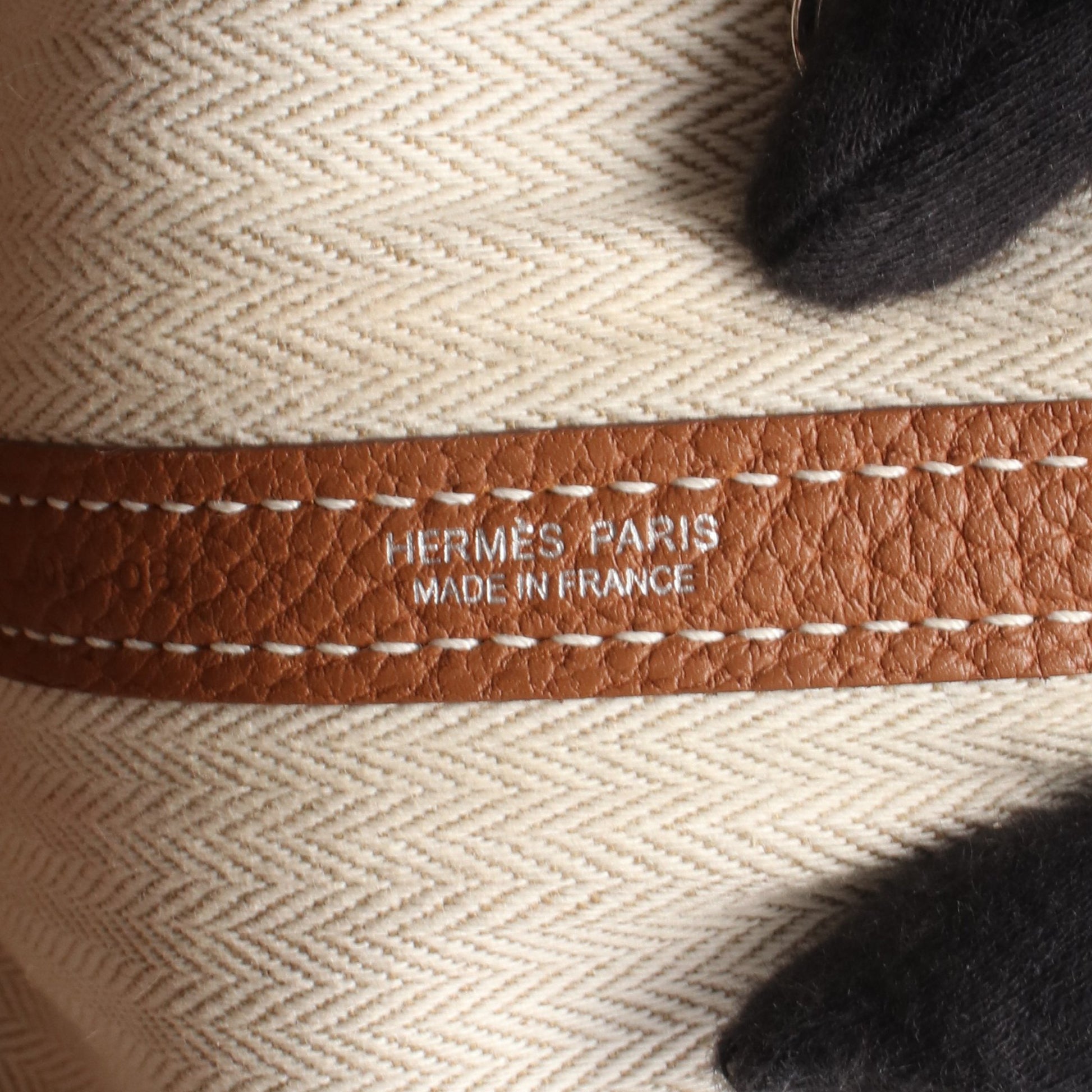 ガーデンパーティTPM ゴールド ハンドバッグ トートバッグ ネゴンダ ブラウン シルバー金具 Z刻印 エルメス バッグ HERMES