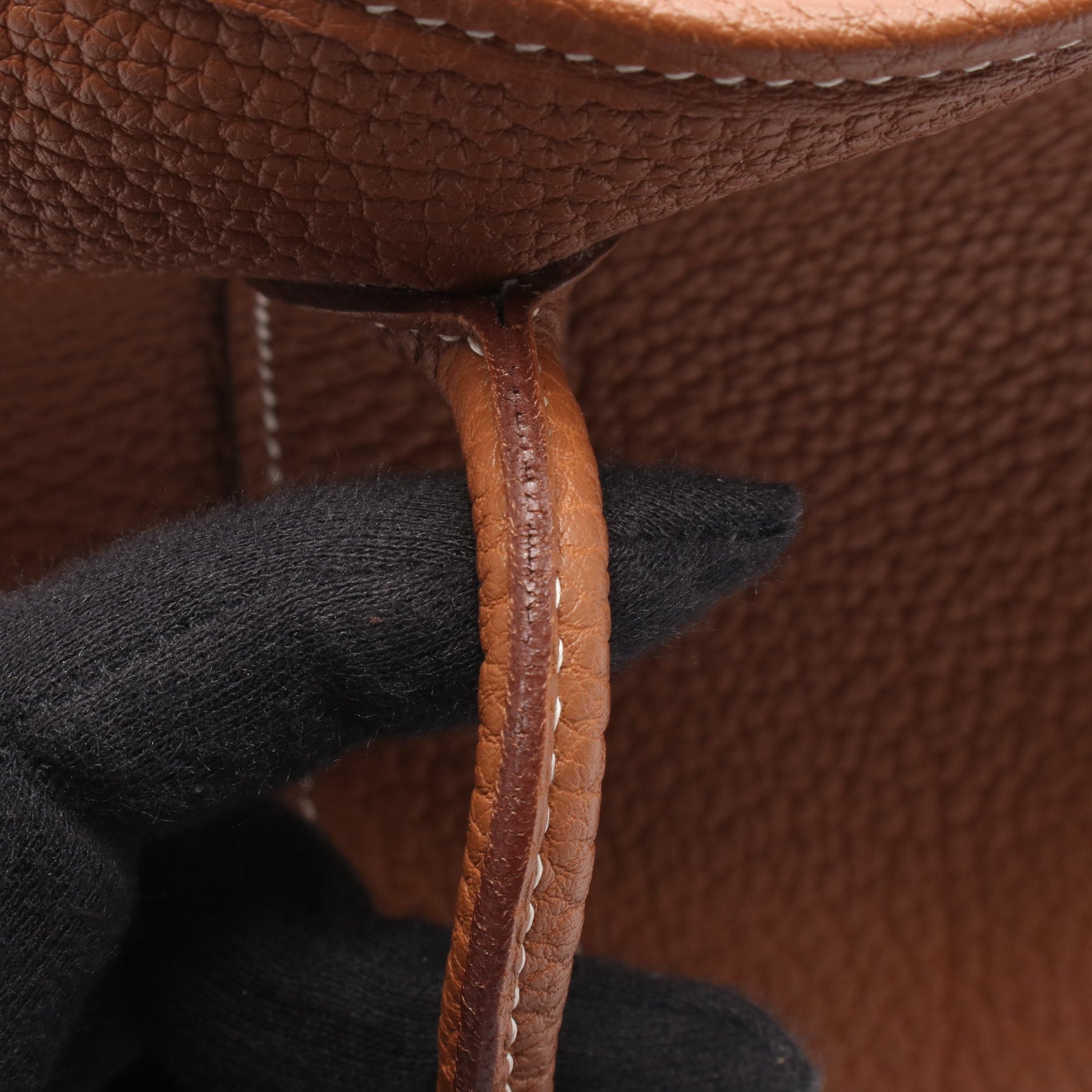 ガーデンパーティTPM ゴールド ハンドバッグ トートバッグ ネゴンダ ブラウン シルバー金具 Z刻印 エルメス バッグ HERMES