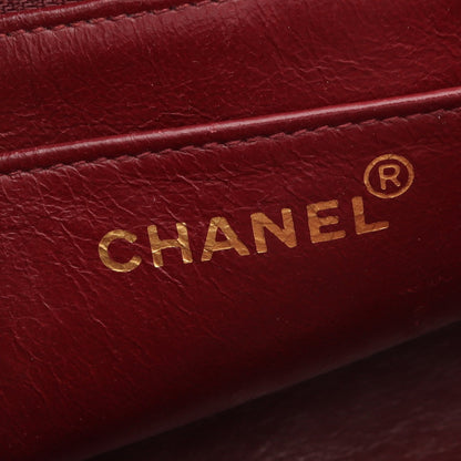 マトラッセ ダイアナフラップ チェーンショルダーバッグ レザー ブラック ゴールド金具 シャネル バッグ CHANEL