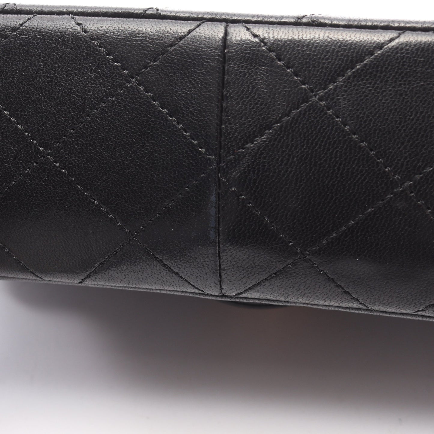 マトラッセ チェーンショルダーバッグ ラムスキン ブラック ゴールド金具 シャネル バッグ CHANEL