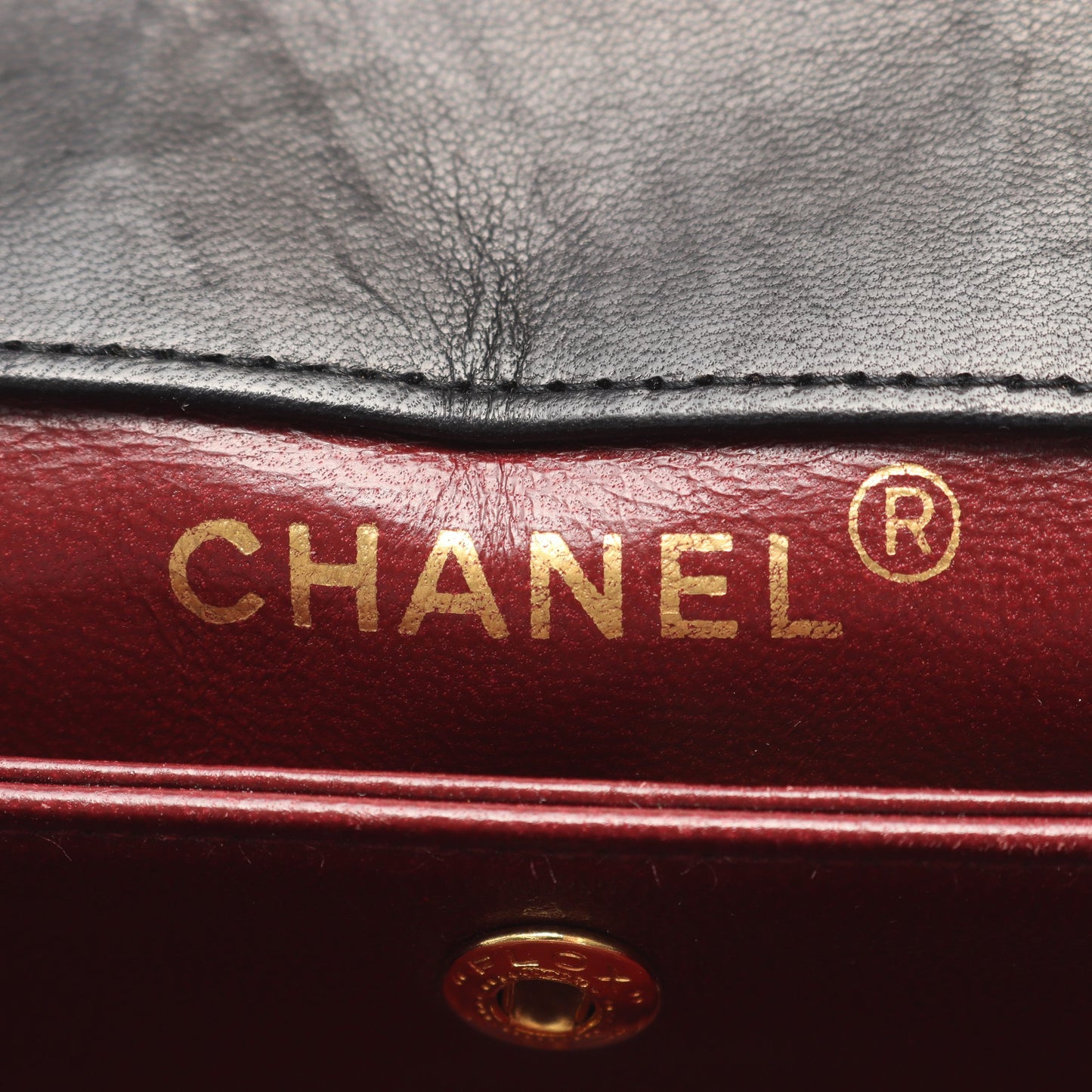 マトラッセ チェーンショルダーバッグ ラムスキン ブラック ゴールド金具 シャネル バッグ CHANEL