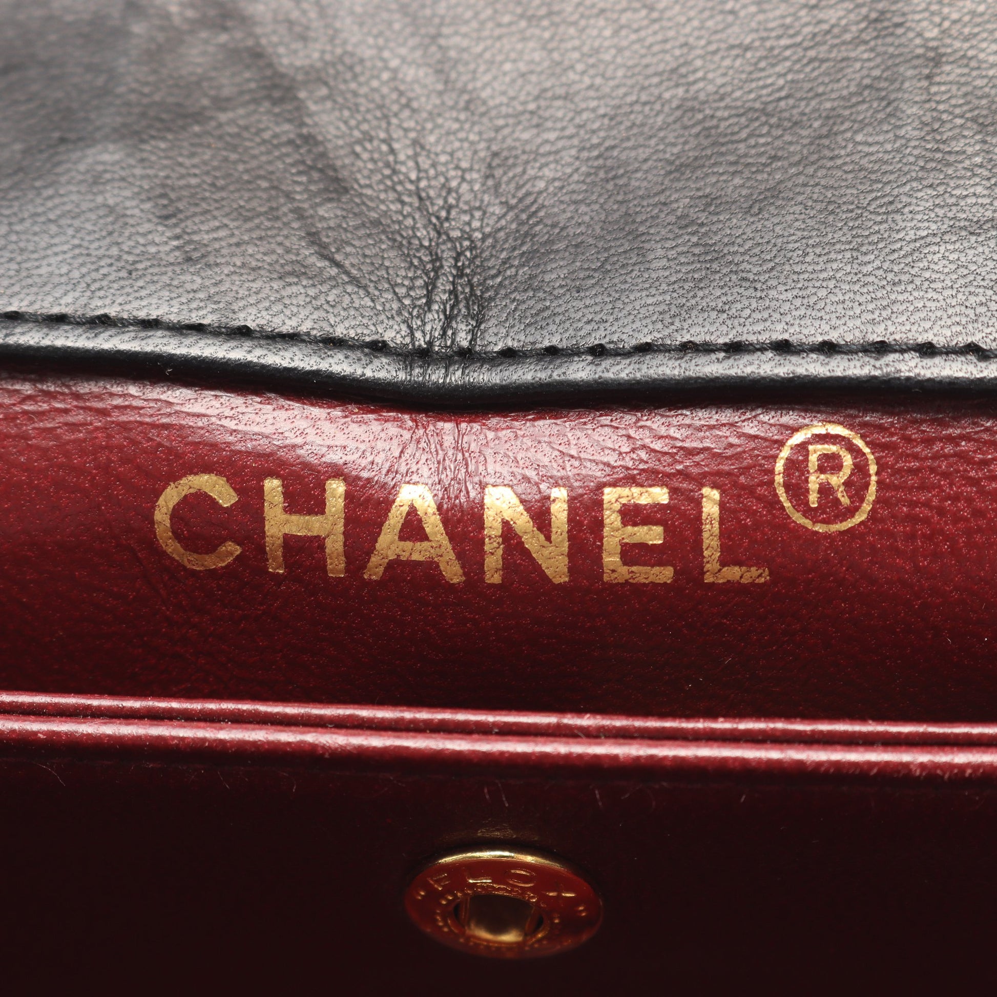 マトラッセ チェーンショルダーバッグ ラムスキン ブラック ゴールド金具 シャネル バッグ CHANEL