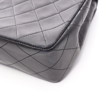 マトラッセ チェーンショルダーバッグ ラムスキン ブラック ゴールド金具 シャネル バッグ CHANEL