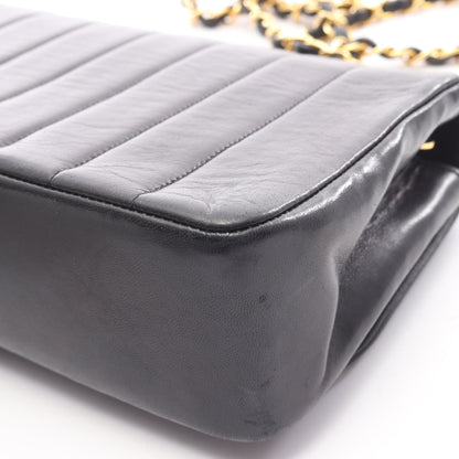 マドモアゼル チェーンショルダーバッグ ラムスキン ブラック ゴールド金具 シャネル バッグ CHANEL