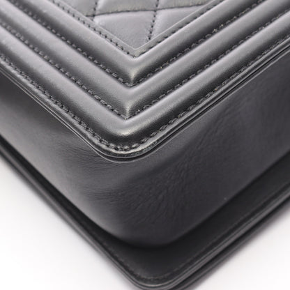 ボーイシャネル チェーンショルダーバッグ ラムスキン ブラック ゴールド金具 シャネル バッグ CHANEL