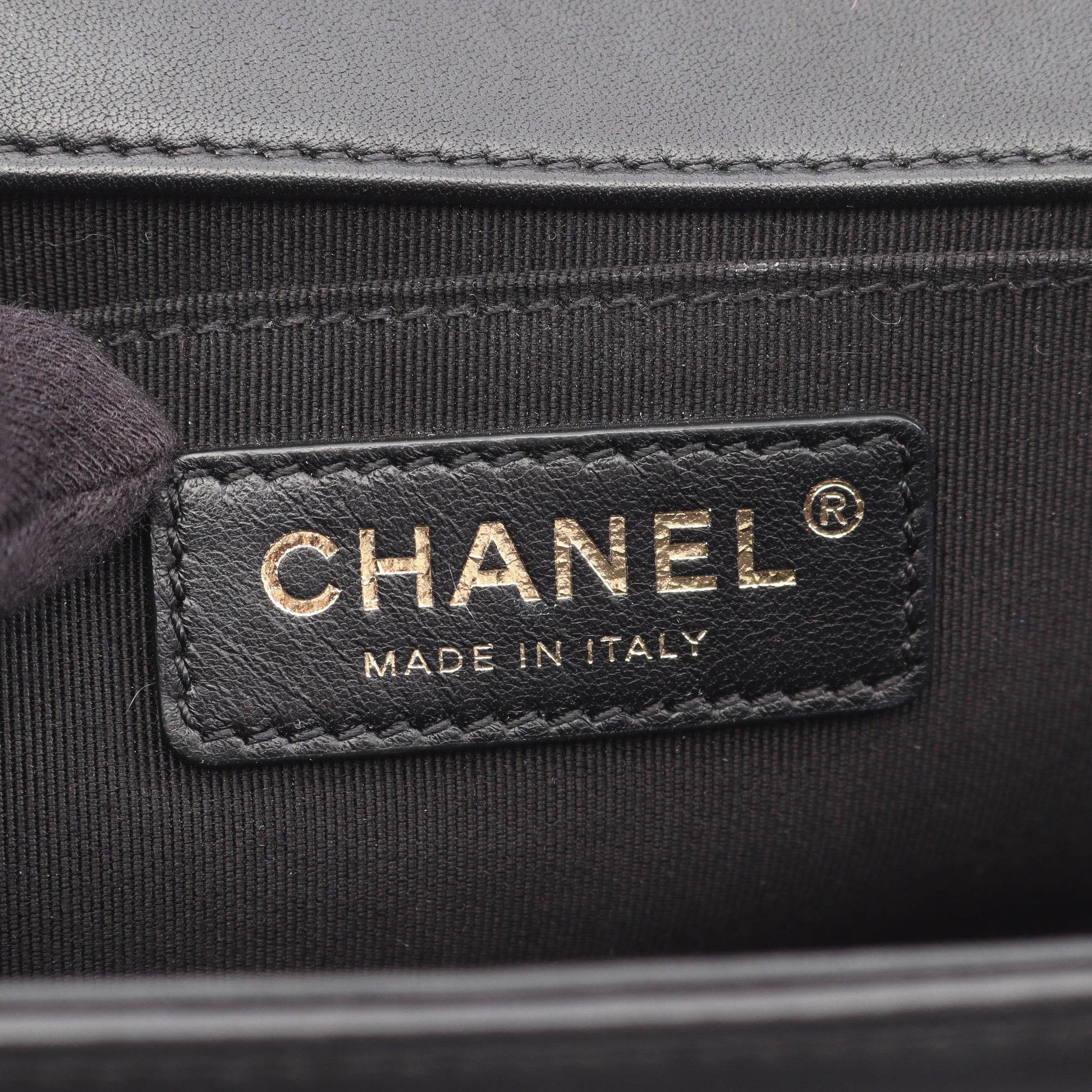 ボーイシャネル チェーンショルダーバッグ ラムスキン ブラック ゴールド金具 シャネル バッグ CHANEL