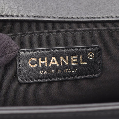 ボーイシャネル チェーンショルダーバッグ ラムスキン ブラック ゴールド金具 シャネル バッグ CHANEL
