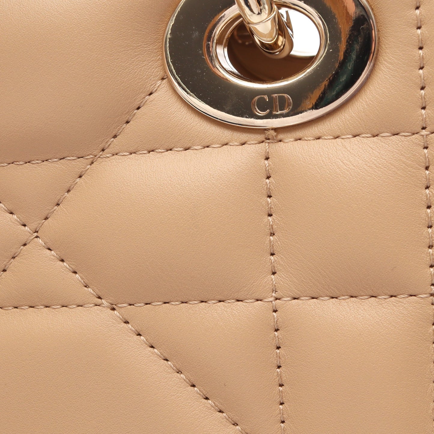 Lady D-Sire My ABCDior 2WAY ハンドバッグ レザー ベージュ クリスチャンディオール バッグ Christian Dior