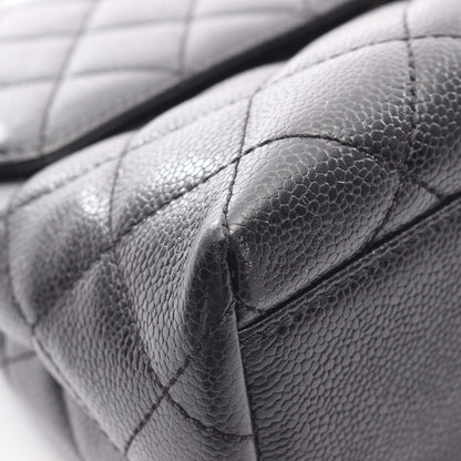 マトラッセ ハンドバッグ キャビアスキン ブラック ゴールド金具 シャネル バッグ CHANEL