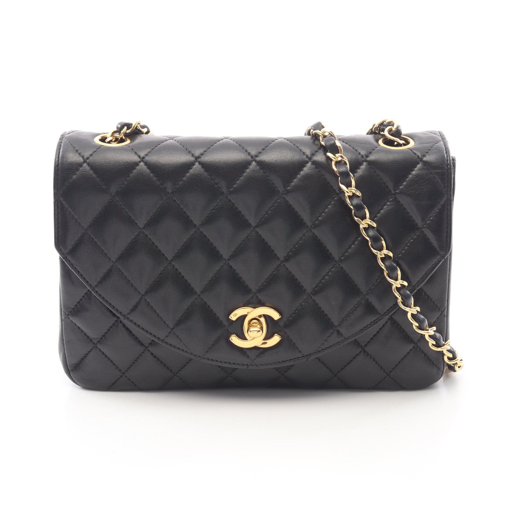 ☆シャネル☆ラムスキン　マトラッセ　ラウンドフラップ　チェーンショルダーG金具 マトラッセ CHANEL シャネル 23 チェーンショルダーバッグ ラムスキン