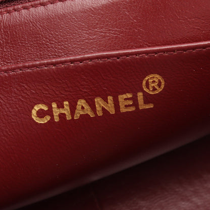 マトラッセ ダイアナフラップ チェーンショルダーバッグ ラムスキン ブラック ゴールド金具 シャネル バッグ CHANEL