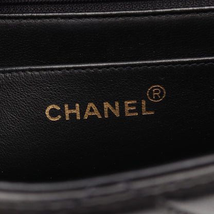 マトラッセ Wチェーンショルダーバッグ ラムスキン ブラック ゴールド金具 シャネル バッグ CHANEL