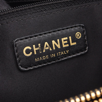 マトラッセ グランドショッピング GST チェーンショルダーバッグ チェーントートバッグ キャビアスキン ブラック ゴールド金具 シャネル バッグ CHANEL