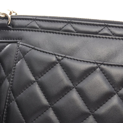 マトラッセ フォンケース付き マルチポシェット チェーンショルダーバッグ ラムスキン ブラック ゴールド金具 シャネル バッグ CHANEL