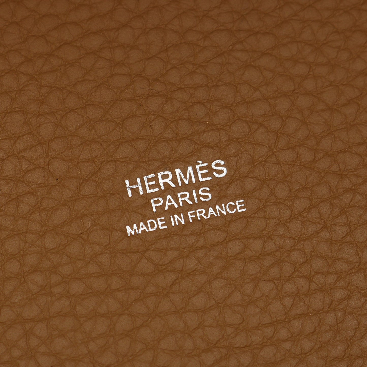 ピコタンロックMM クラフト ハンドバッグ トリヨンクレマンス ライトブラウン シルバー金具 □Q刻印 エルメス バッグ HERMES