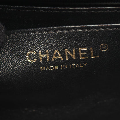 シェブロン Vステッチ 2WAY チェーンショルダーバッグ ラムスキン ブラック ゴールド金具 シャネル バッグ CHANEL