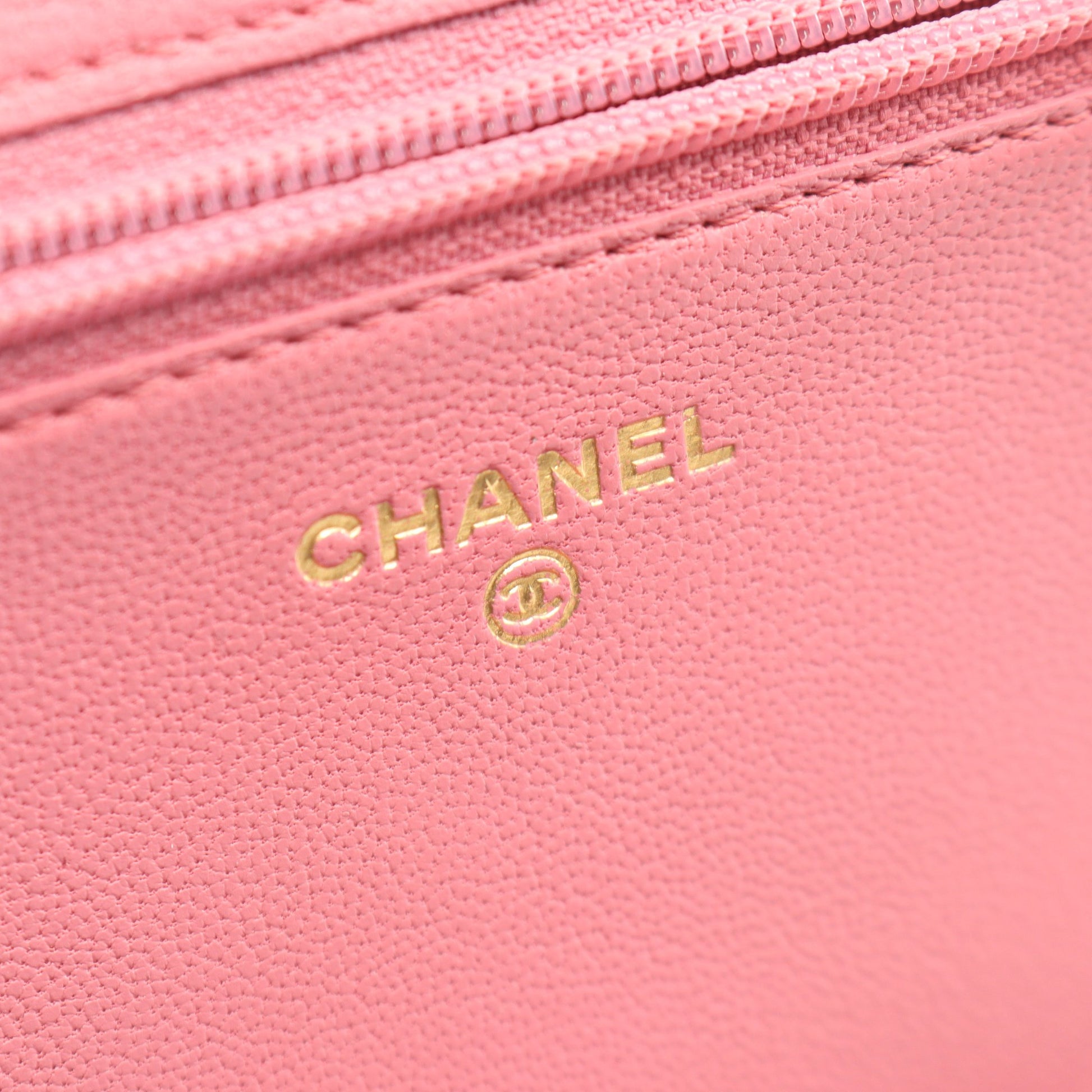 マドモアゼル チェーンウォレット ソフトキャビアスキン ピンク ゴールド金具 シャネル バッグ CHANEL