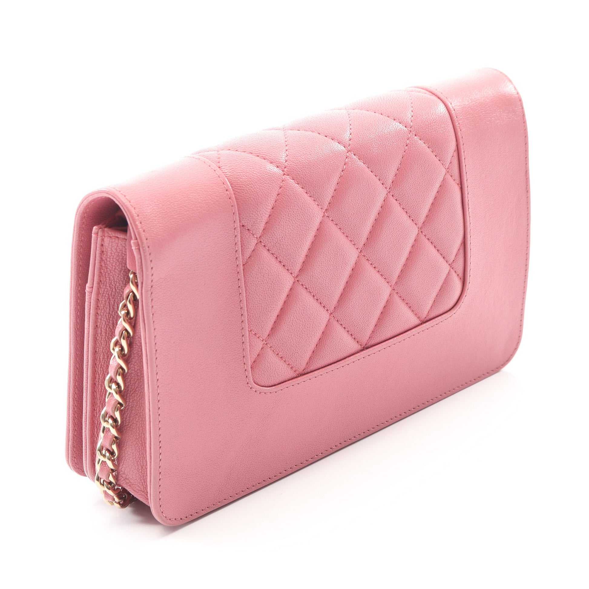 マドモアゼル チェーンウォレット ソフトキャビアスキン ピンク ゴールド金具 シャネル バッグ CHANEL