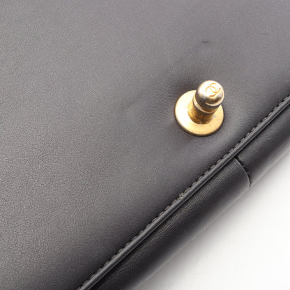 ボーイシャネル チェーンショルダーバッグ ラムスキン グレー ゴールド金具 シャネル バッグ CHANEL