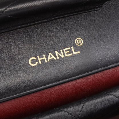 マトラッセ27 シングルフラップ Wチェーンショルダーバッグ ラムスキン ブラック ゴールド金具 シャネル バッグ CHANEL