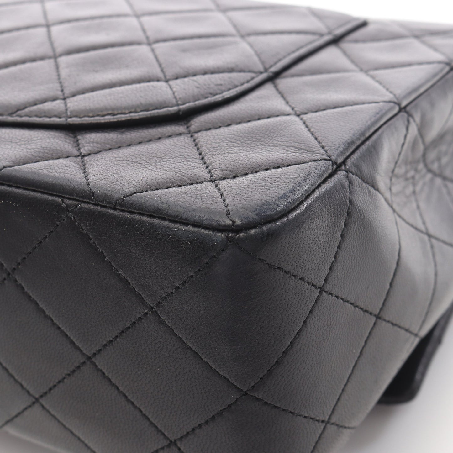 マトラッセ27 シングルフラップ Wチェーンショルダーバッグ ラムスキン ブラック ゴールド金具 シャネル バッグ CHANEL