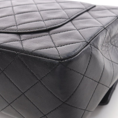 マトラッセ27 シングルフラップ Wチェーンショルダーバッグ ラムスキン ブラック ゴールド金具 シャネル バッグ CHANEL