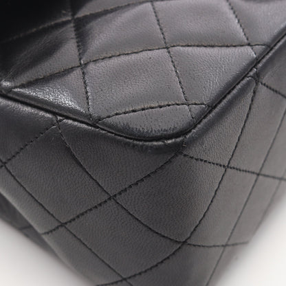 マトラッセ27 シングルフラップ Wチェーンショルダーバッグ ラムスキン ブラック ゴールド金具 シャネル バッグ CHANEL