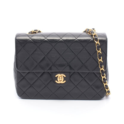 ミニマトラッセ20 チェーンショルダーバッグ ラムスキン ブラック ゴールド金具 シャネル バッグ CHANEL