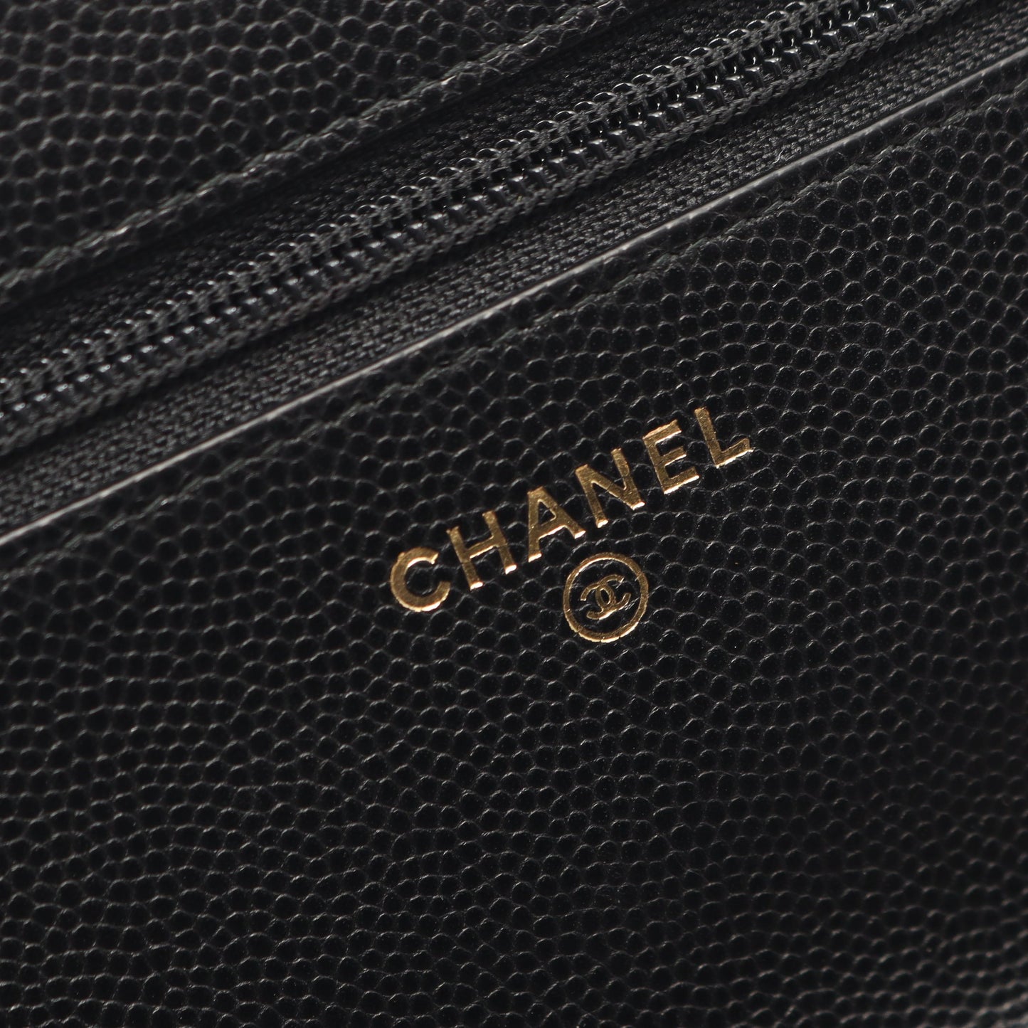 マトラッセ ココロック チェーンウォレット キャビアスキン ブラック ゴールド金具 シャネル バッグ CHANEL