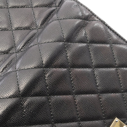 マトラッセ ココロック チェーンウォレット キャビアスキン ブラック ゴールド金具 シャネル バッグ CHANEL