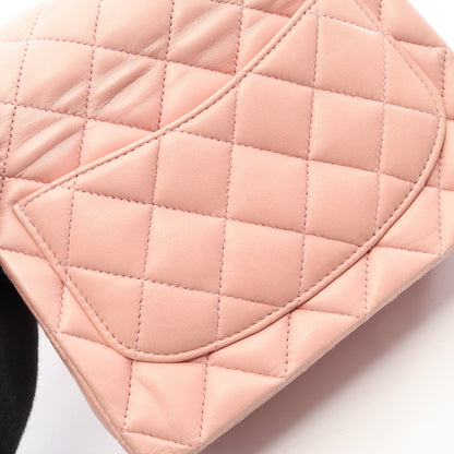 ミニマトラッセ チェーンショルダーバッグ ラムスキン ライトピンク ゴールド金具 シャネル バッグ CHANEL