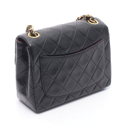 ミニマトラッセ チェーンショルダーバッグ ラムスキン ブラック ゴールド金具 シャネル バッグ CHANEL