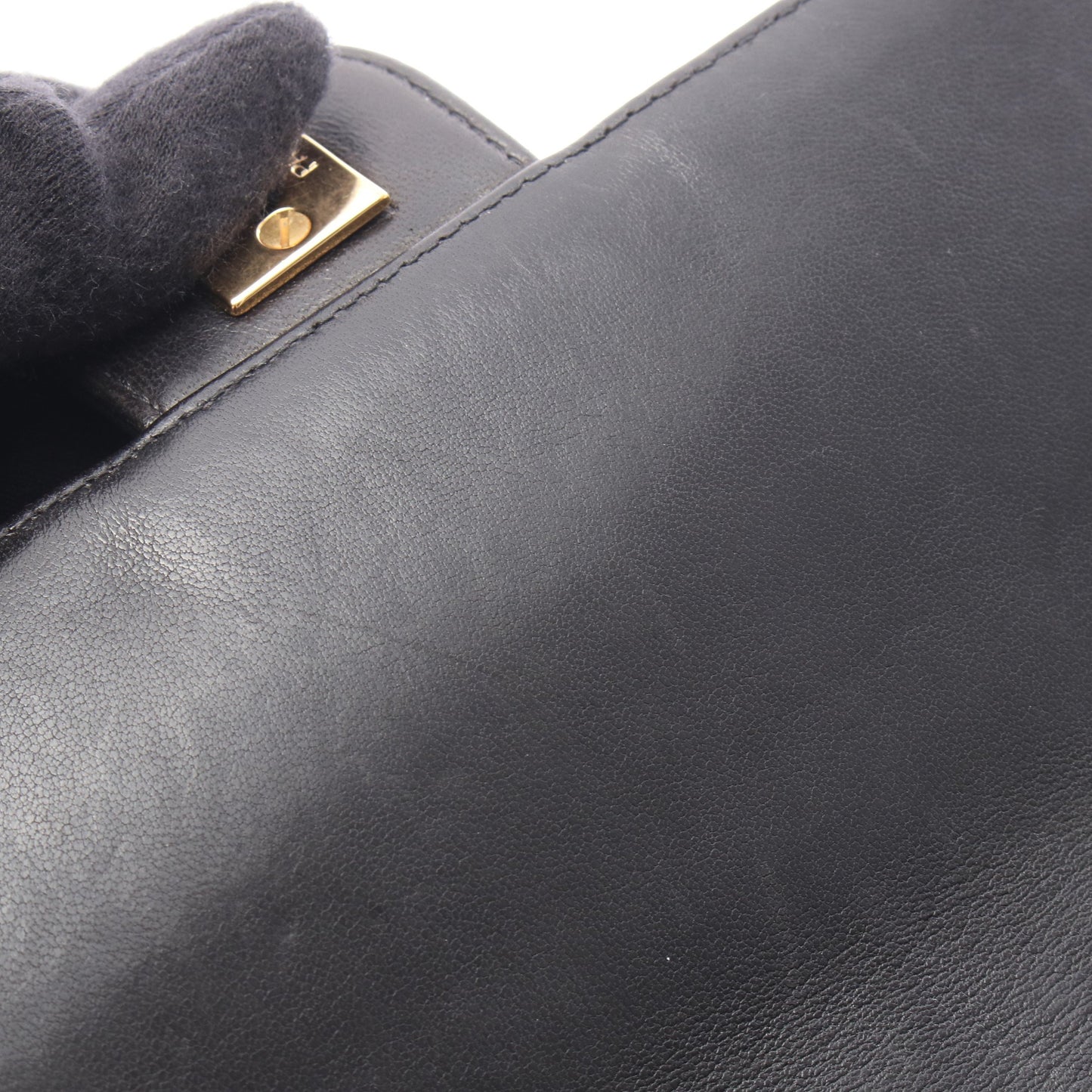 マトラッセ ミニ チェーンハンドバッグ ラムスキン ブラック ゴールド金具 シャネル バッグ CHANEL