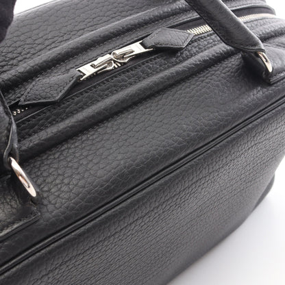 サック アンヴィ36 ブラック ハンドバッグ フィヨルド ブラック シルバー金具 □J刻印 エルメス バッグ HERMES