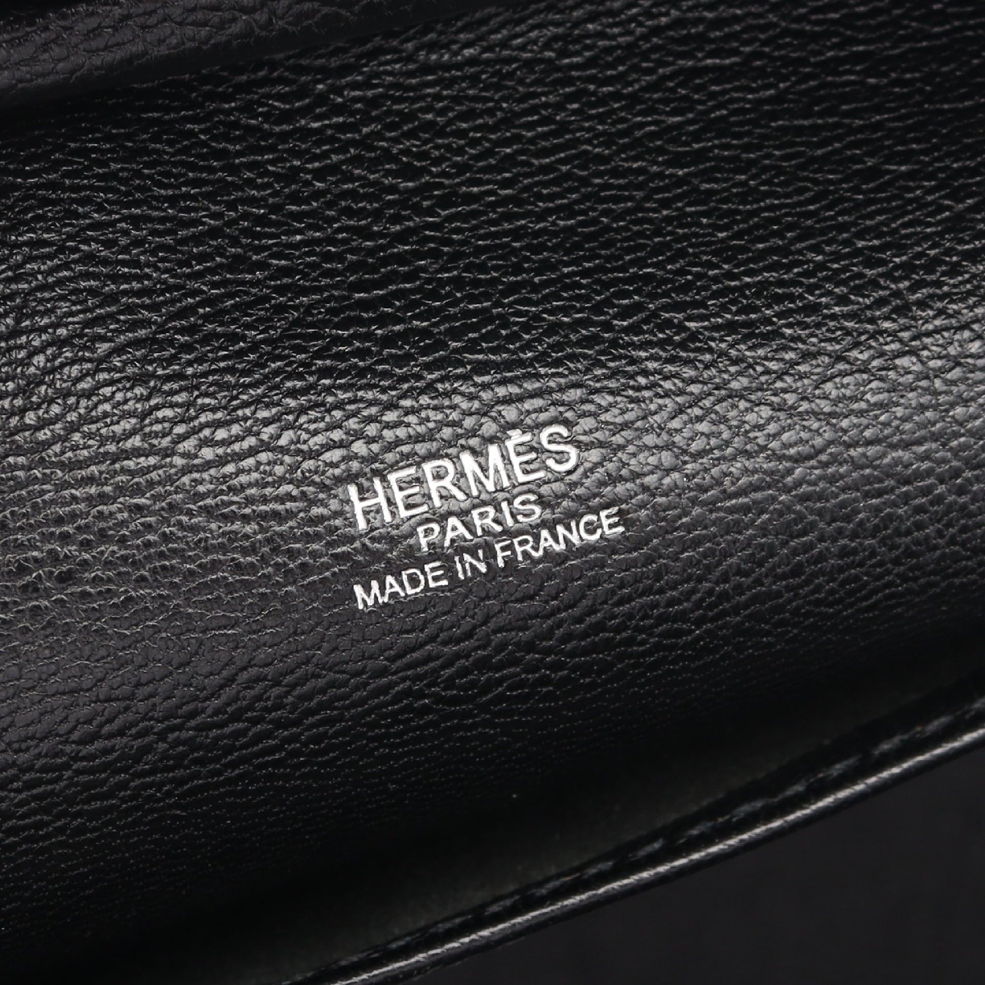 サック アンヴィ36 ブラック ハンドバッグ フィヨルド ブラック シルバー金具 □J刻印 エルメス バッグ HERMES