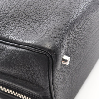 サック アンヴィ36 ブラック ハンドバッグ フィヨルド ブラック シルバー金具 □J刻印 エルメス バッグ HERMES