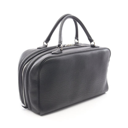 サック アンヴィ36 ブラック ハンドバッグ フィヨルド ブラック シルバー金具 □J刻印 エルメス バッグ HERMES