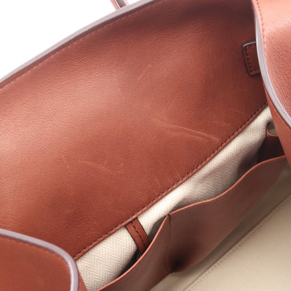 SOFT MARGAUX 15 マルゴー ハンドバッグ レザー ブラウン ザロウ バッグ THE ROW