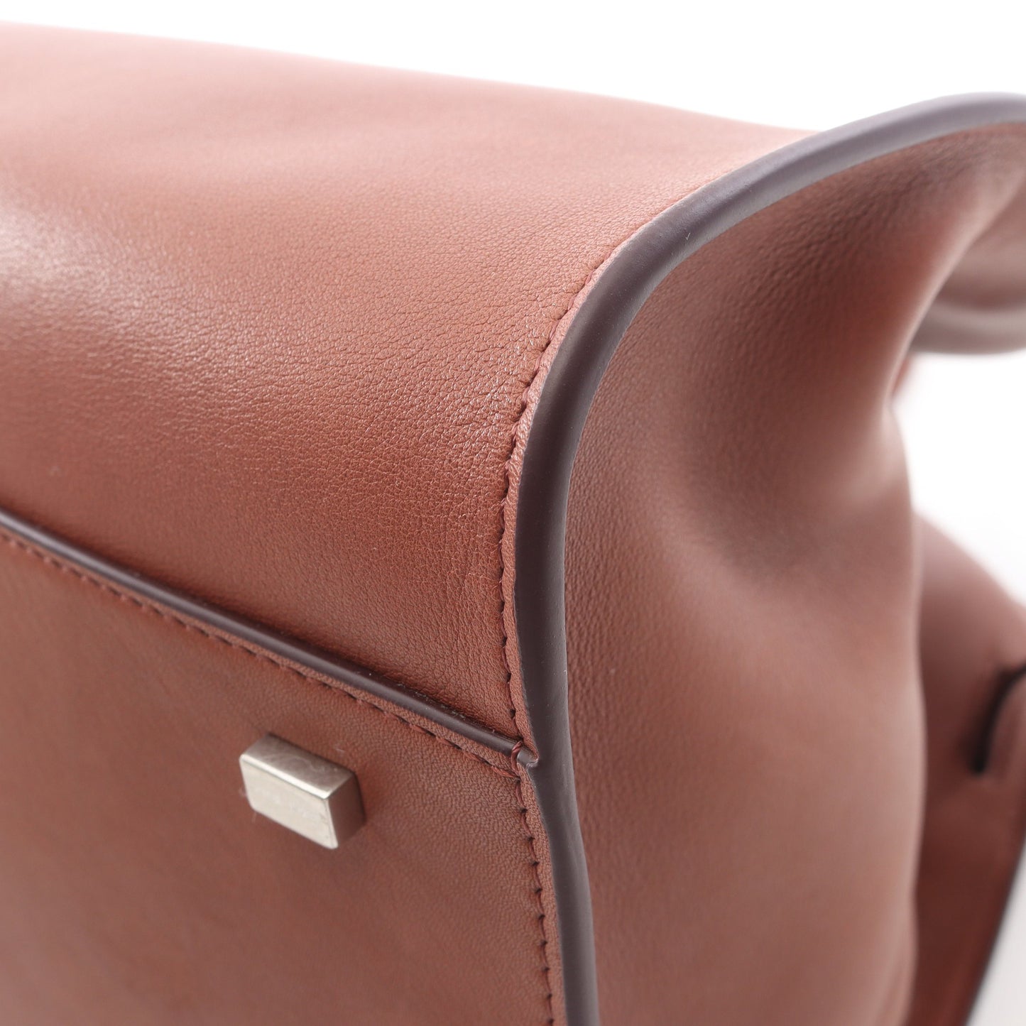 SOFT MARGAUX 15 マルゴー ハンドバッグ レザー ブラウン ザロウ バッグ THE ROW