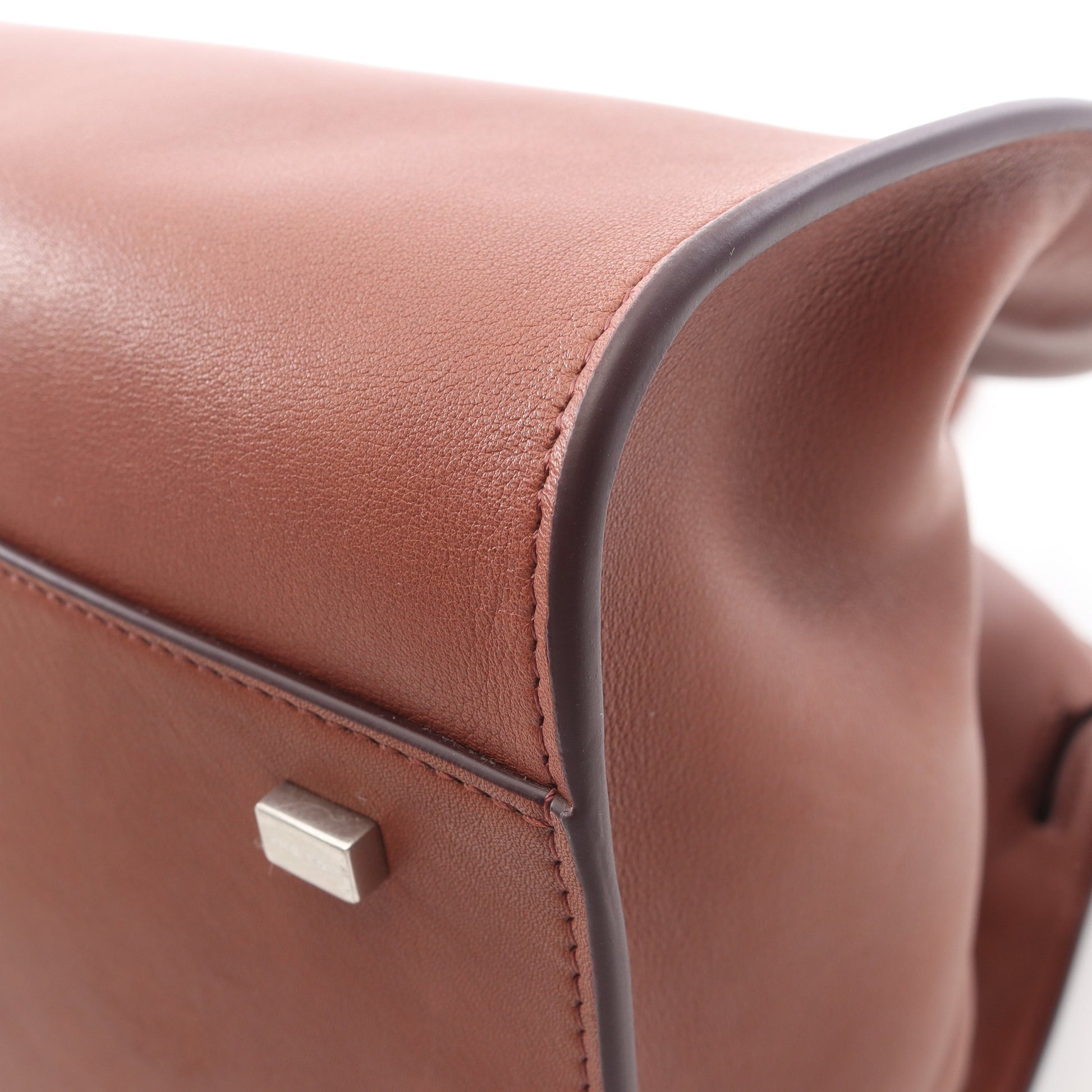 SOFT MARGAUX 15 マルゴー ハンドバッグ レザー ブラウン ザロウ バッグ THE ROW