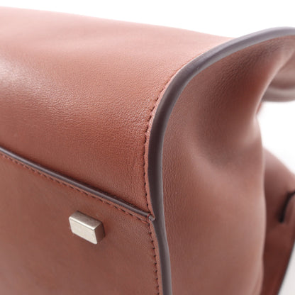 SOFT MARGAUX 15 マルゴー ハンドバッグ レザー ブラウン ザロウ バッグ THE ROW