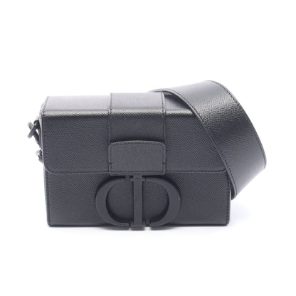 30 MONTAIGNE モンテーニュ ボックス ショルダーバッグ レザー ブラック クリスチャンディオール バッグ Christian Dior