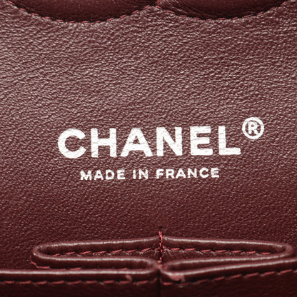 マトラッセ Wフラップ Wチェーンショルダーバッグ キャビアスキン ブラック シルバー金具 シャネル バッグ CHANEL