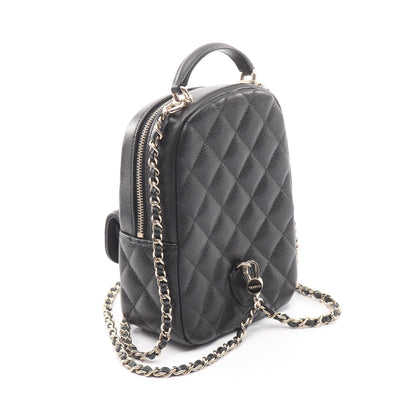 マトラッセ ミニリュック キャビアスキン ブラック ゴールド金具 シャネル バッグ CHANEL