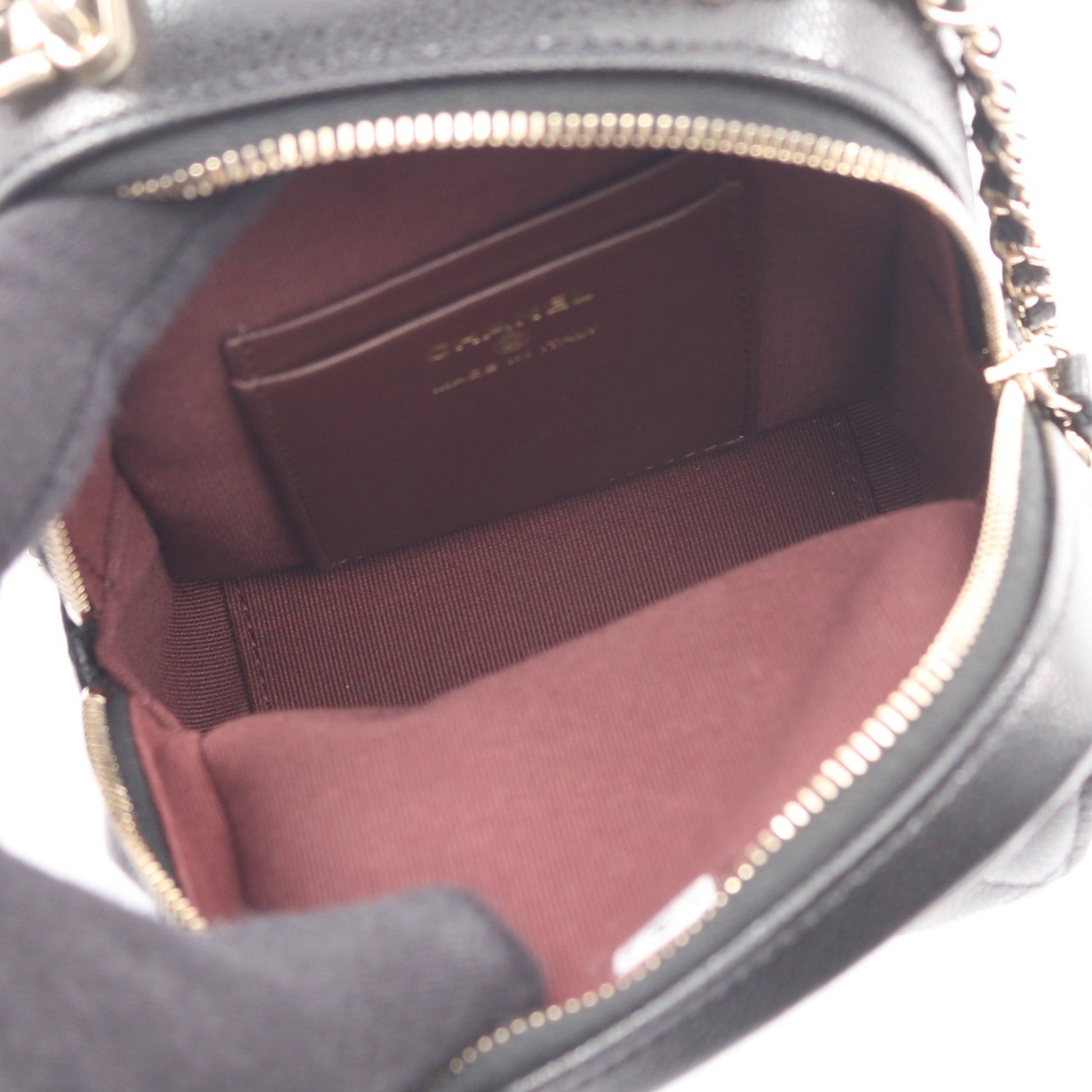 マトラッセ ミニリュック キャビアスキン ブラック ゴールド金具 シャネル バッグ CHANEL