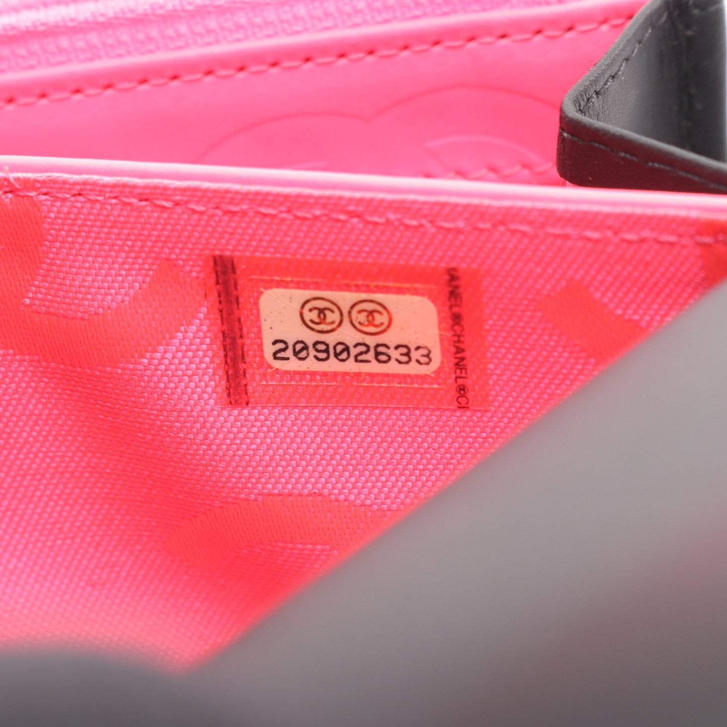カンボンライン 二つ折り長財布 レザー エナメルレザー ブラック シルバー金具 シャネル 財布・小物 CHANEL