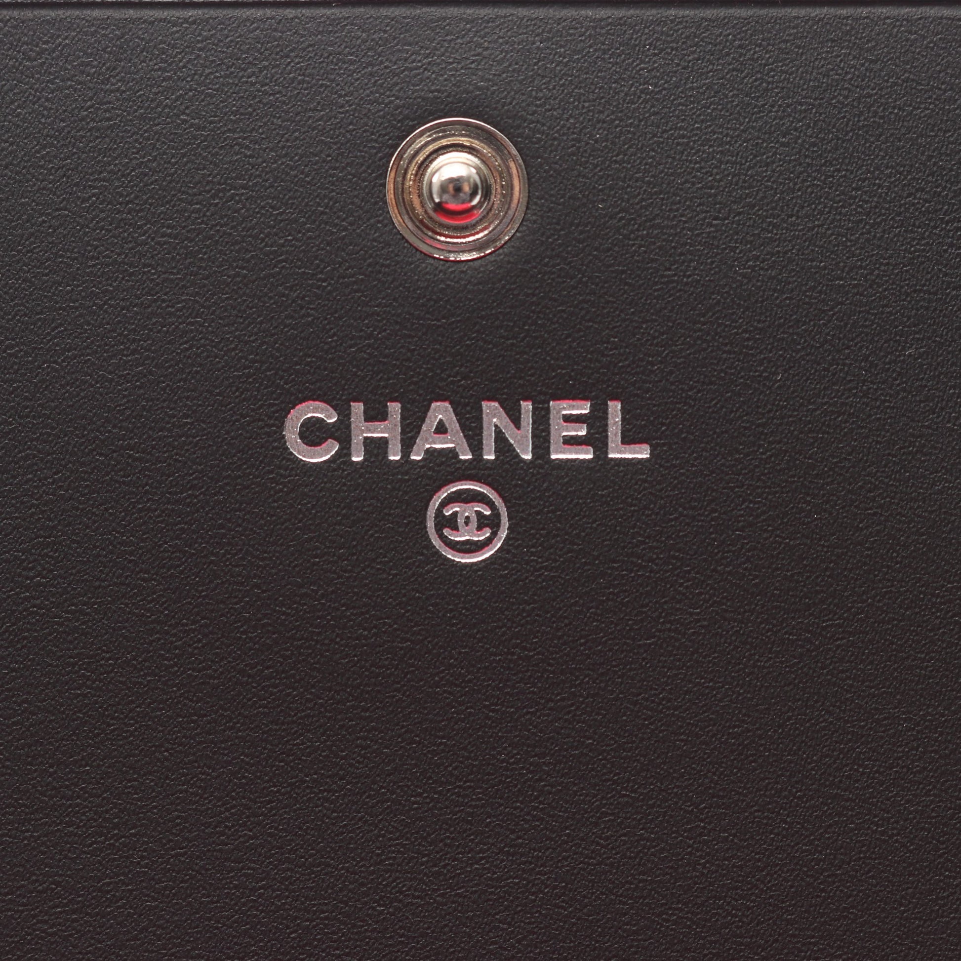 カンボンライン 二つ折り長財布 レザー エナメルレザー ブラック シルバー金具 シャネル 財布・小物 CHANEL
