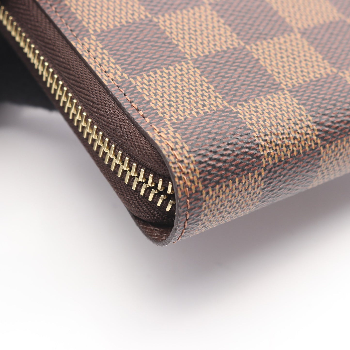 ジッピーウォレット ダミエエベヌ ラウンドファスナー長財布 PVC ブラウン ルイヴィトン 財布・小物 LOUIS VUITTON