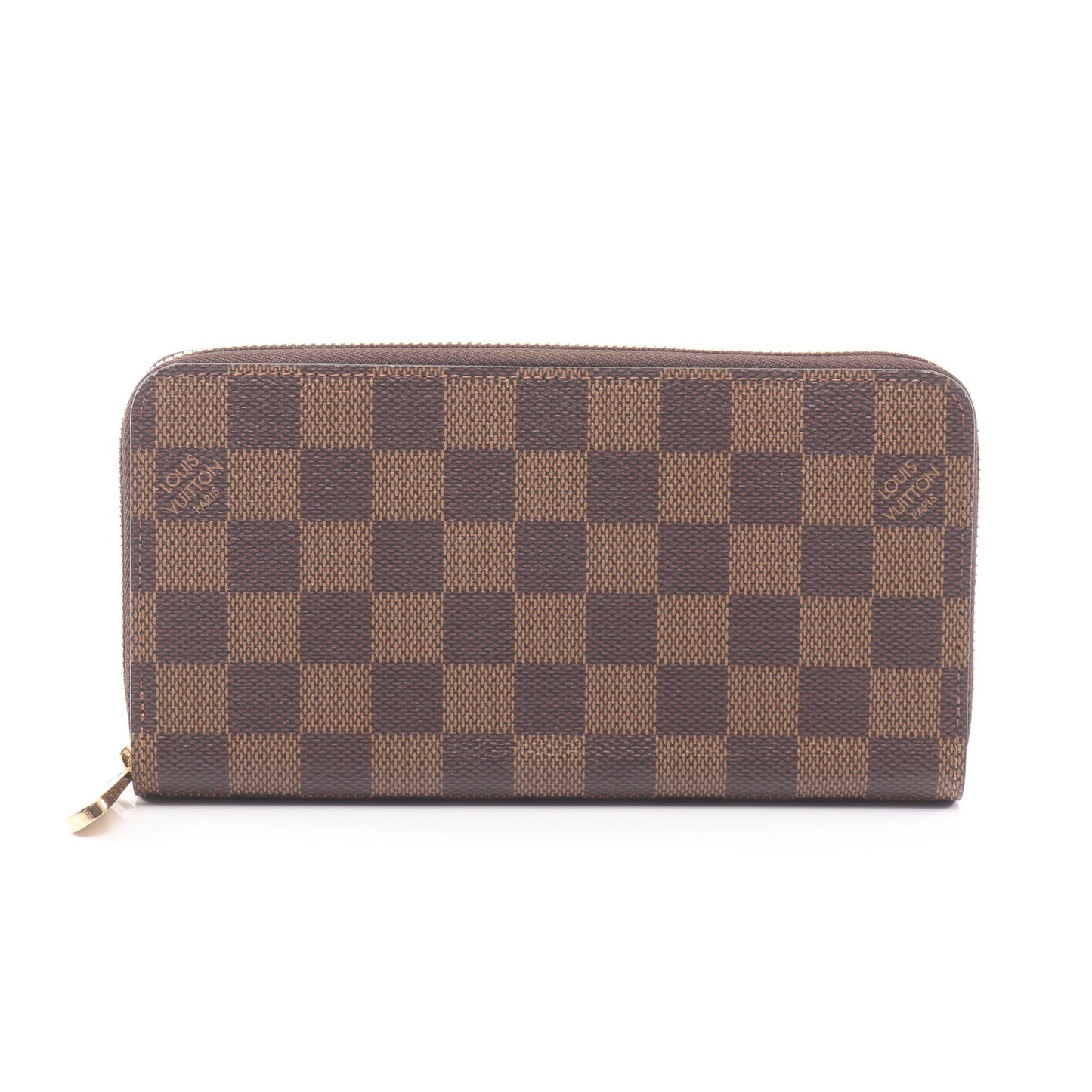 ジッピーウォレット ダミエエベヌ ラウンドファスナー長財布 PVC ブラウン ルイヴィトン 財布・小物 LOUIS VUITTON