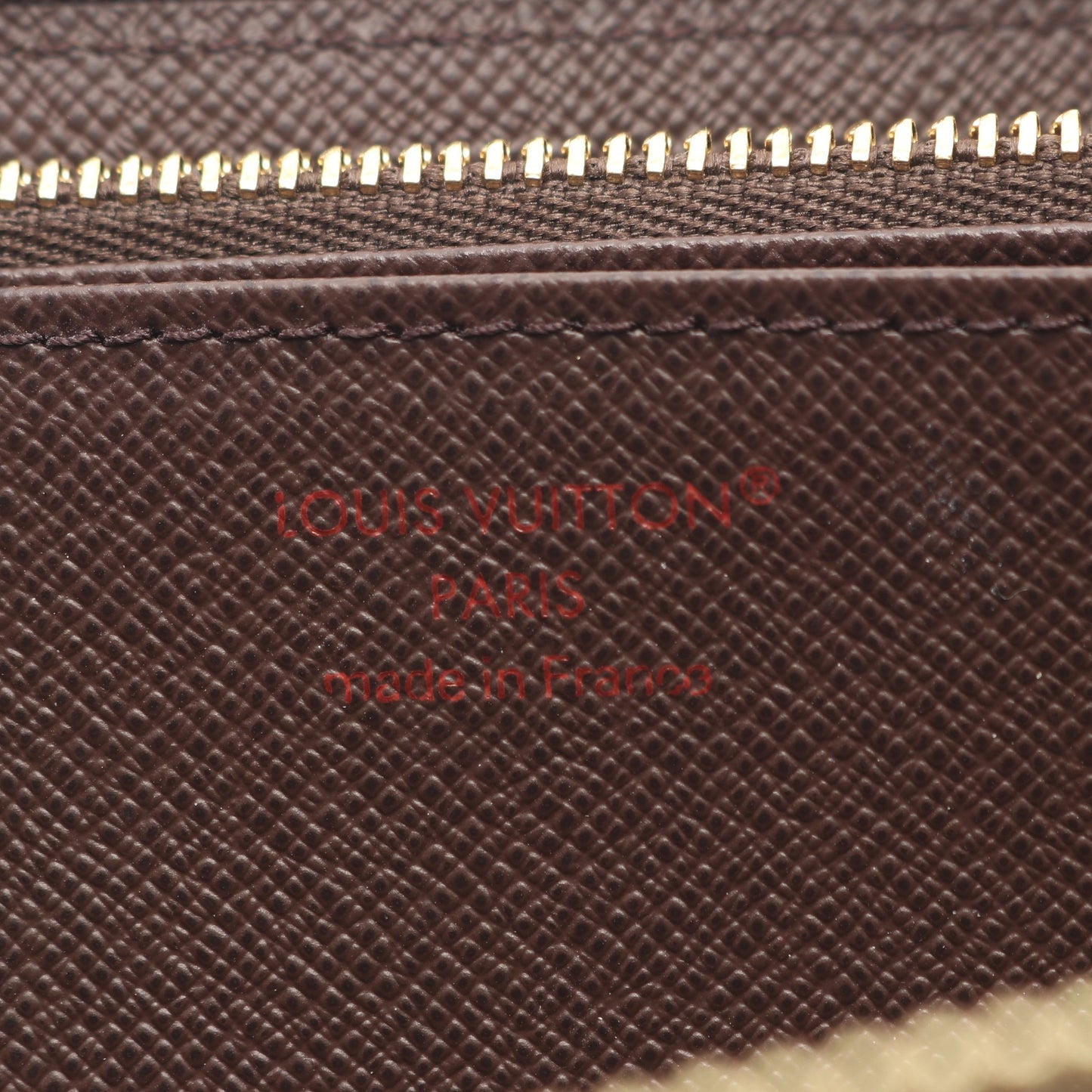 ジッピーウォレット ダミエエベヌ ラウンドファスナー長財布 PVC ブラウン ルイヴィトン 財布・小物 LOUIS VUITTON